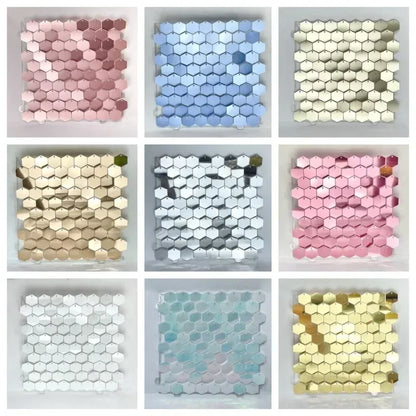 Schimmernde Pailletten-Wandpaneele 30 × 30 cm 12/16/18 Stück