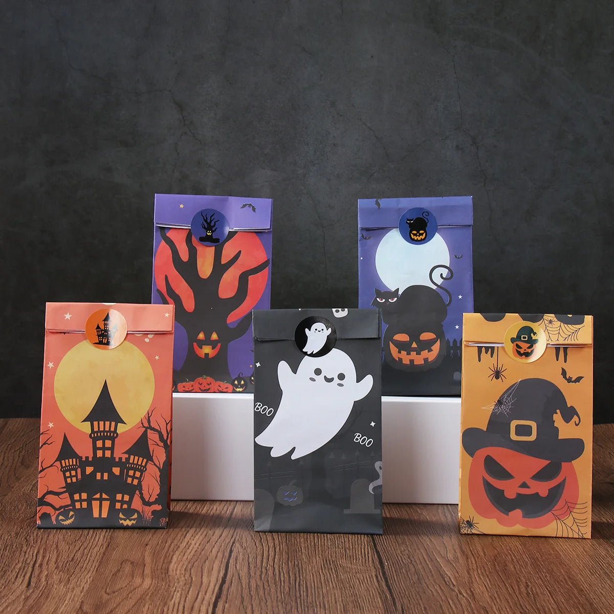 Halloween-Geschenktüten ideal für Süßes oder Saures,