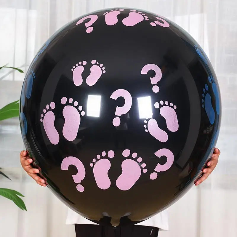 36-Zoll schwarzer Gender-Reveal-Ballon