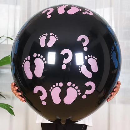 36-Zoll schwarzer Gender-Reveal-Ballon
