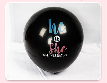 36-Zoll schwarzer Gender-Reveal-Ballon