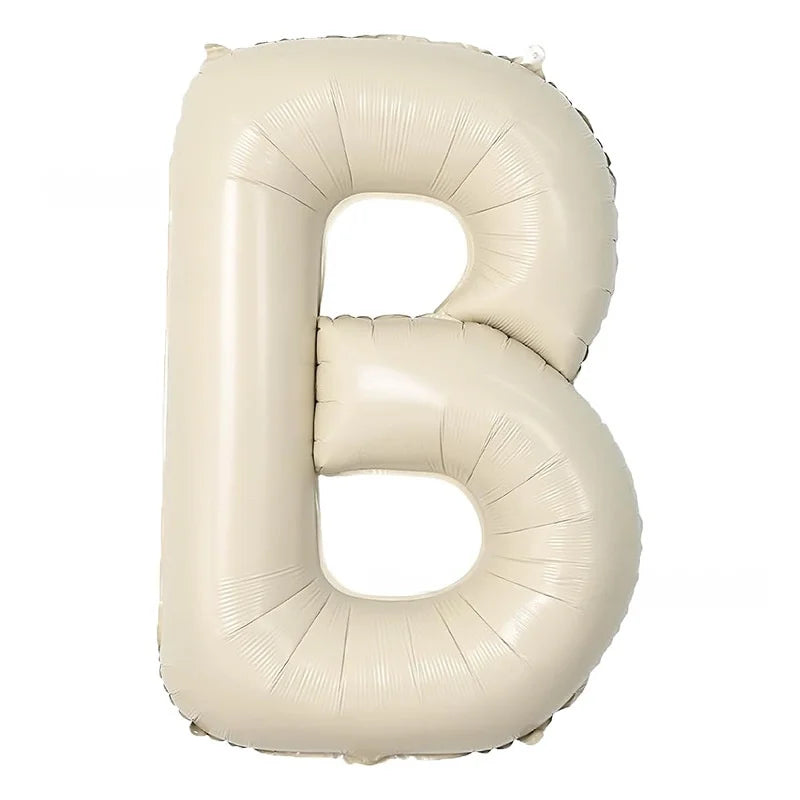 1m Folien Buchstaben / Zahlen Cream