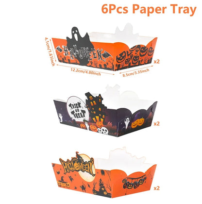 6/12 stücke Halloween Party  Pappschale