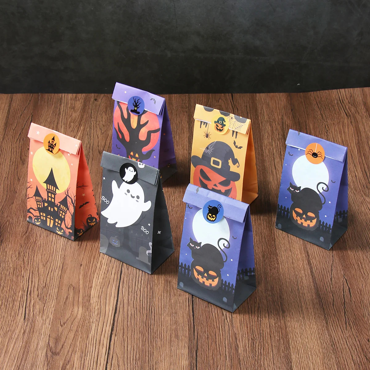 Halloween-Geschenktüten ideal für Süßes oder Saures,