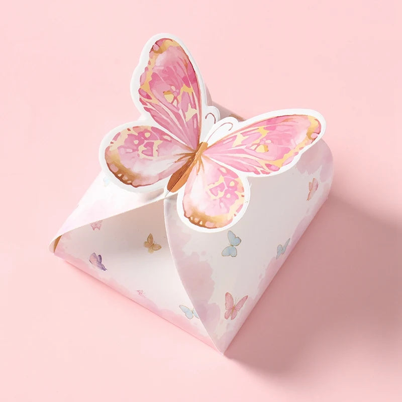 Rosa Schmetterling-Geschenktüten