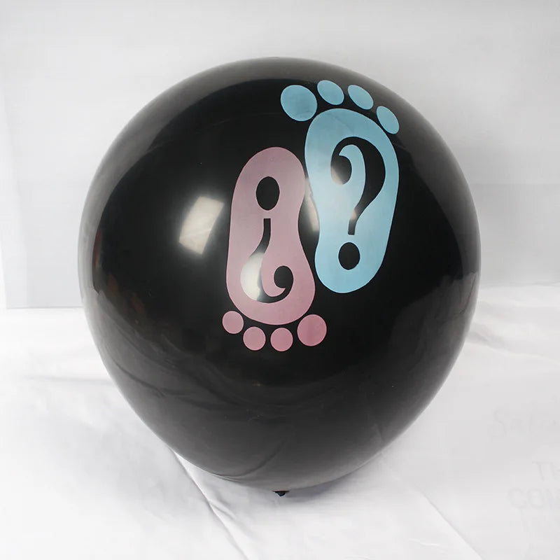 36-Zoll schwarzer Gender-Reveal-Ballon