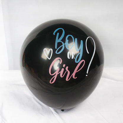36-Zoll schwarzer Gender-Reveal-Ballon
