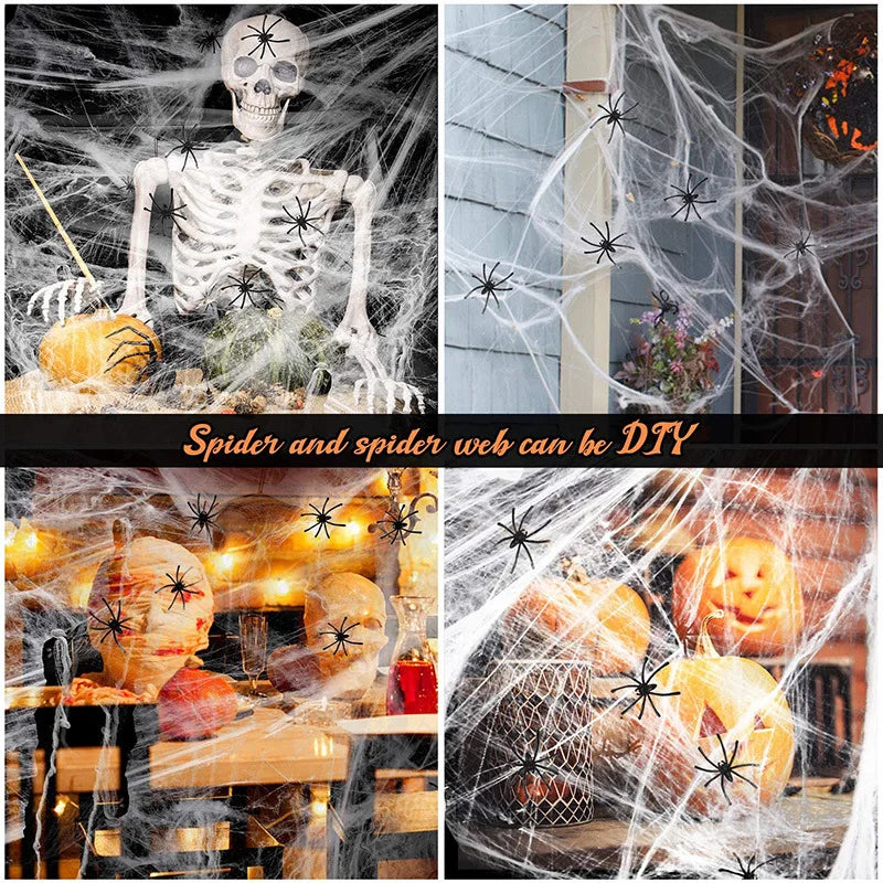 Halloween Spinnennetze Dekorationen