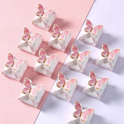 Rosa Schmetterling-Geschenktüten