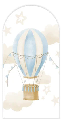 It's a Boy Heißluftballon Bär Hintergrund Bezug