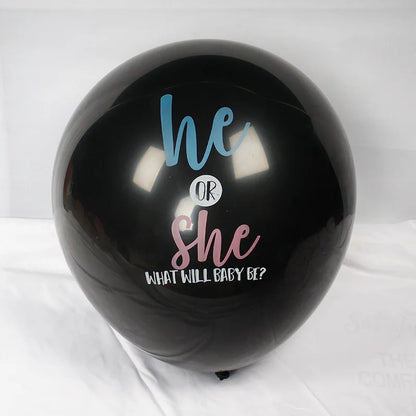 36-Zoll schwarzer Gender-Reveal-Ballon