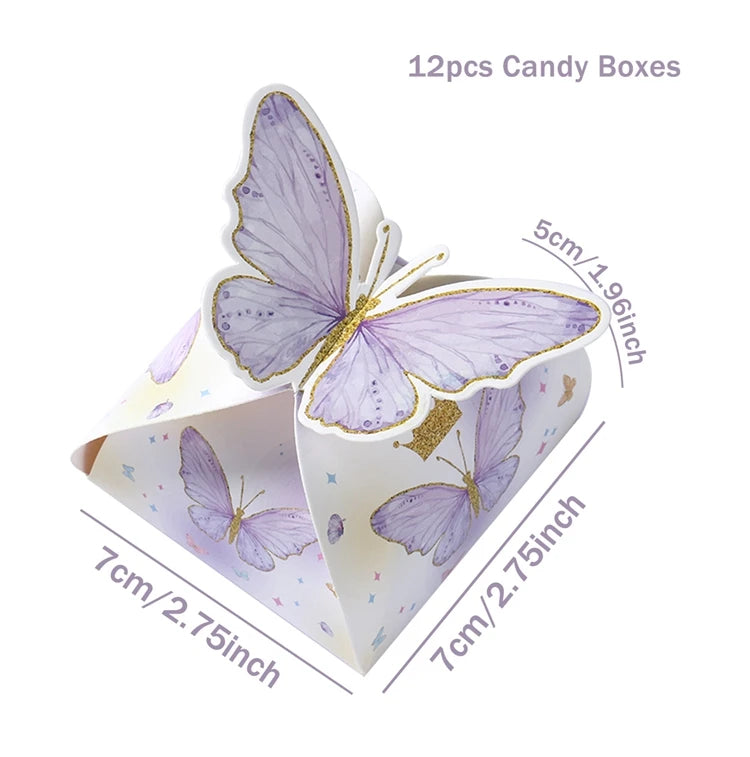 Rosa Schmetterling-Geschenktüten