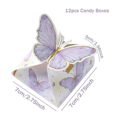 Rosa Schmetterling-Geschenktüten