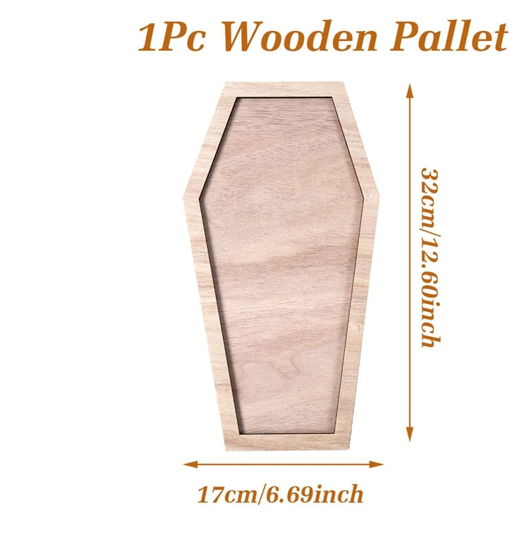 Halloween-Holztablett, Partyteller, Fledermausförmige Palette für Halloween-Dekoration