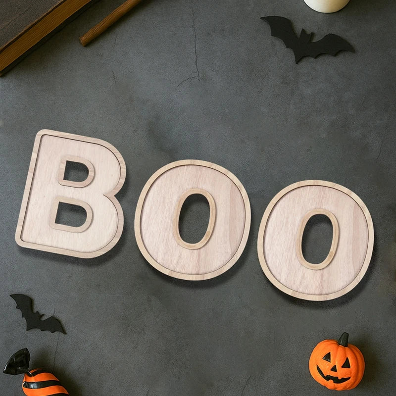 Halloween-Holztablett, Partyteller, Fledermausförmige Palette für Halloween-Dekoration