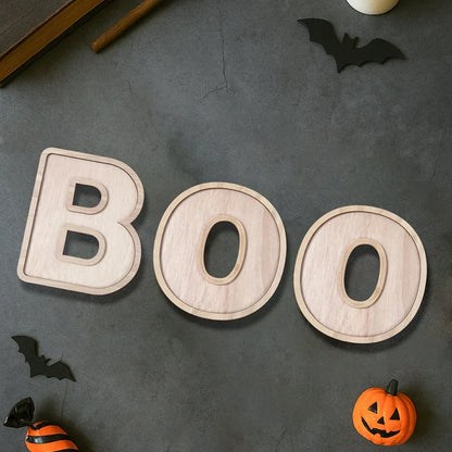 Halloween-Holztablett, Partyteller, Fledermausförmige Palette für Halloween-Dekoration