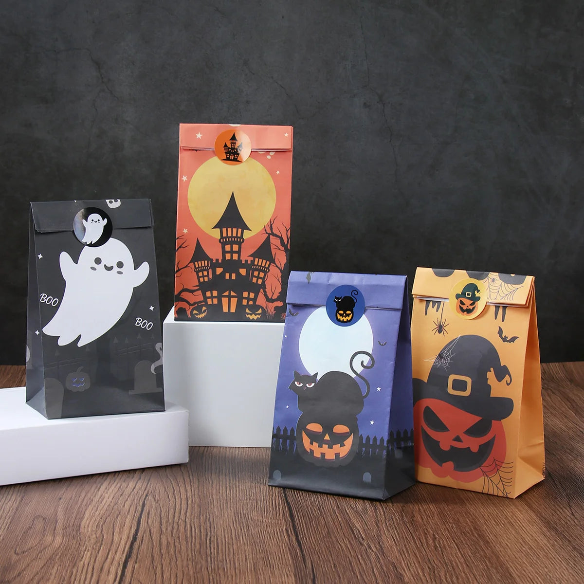 Halloween-Geschenktüten ideal für Süßes oder Saures,