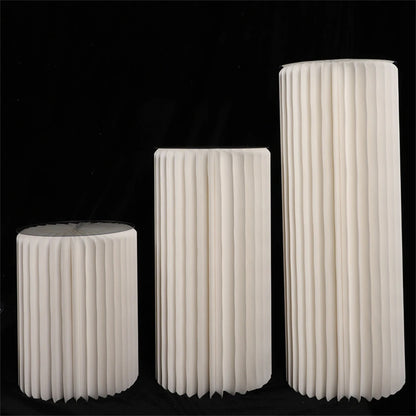 Faltbare Wabenpapier-Säule creme