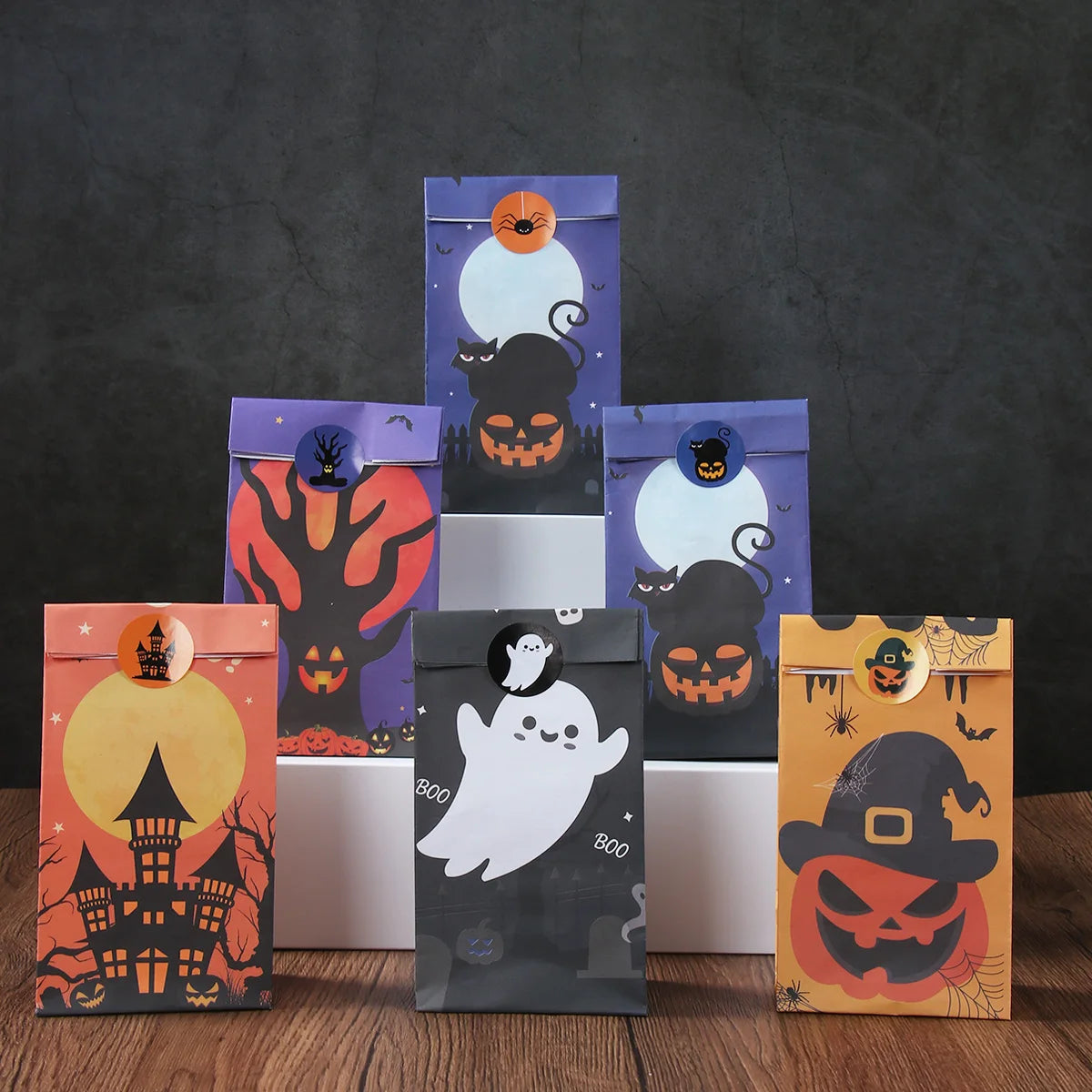 Halloween-Geschenktüten ideal für Süßes oder Saures,