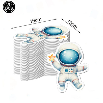 Astronauten-Pappteller im Space-Design