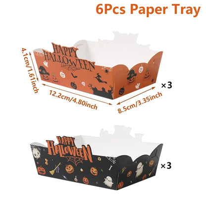 6/12 stücke Halloween Party  Pappschale
