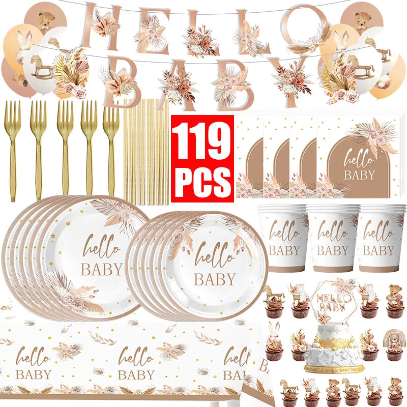 Komplettes Party-Kit Baby Shower