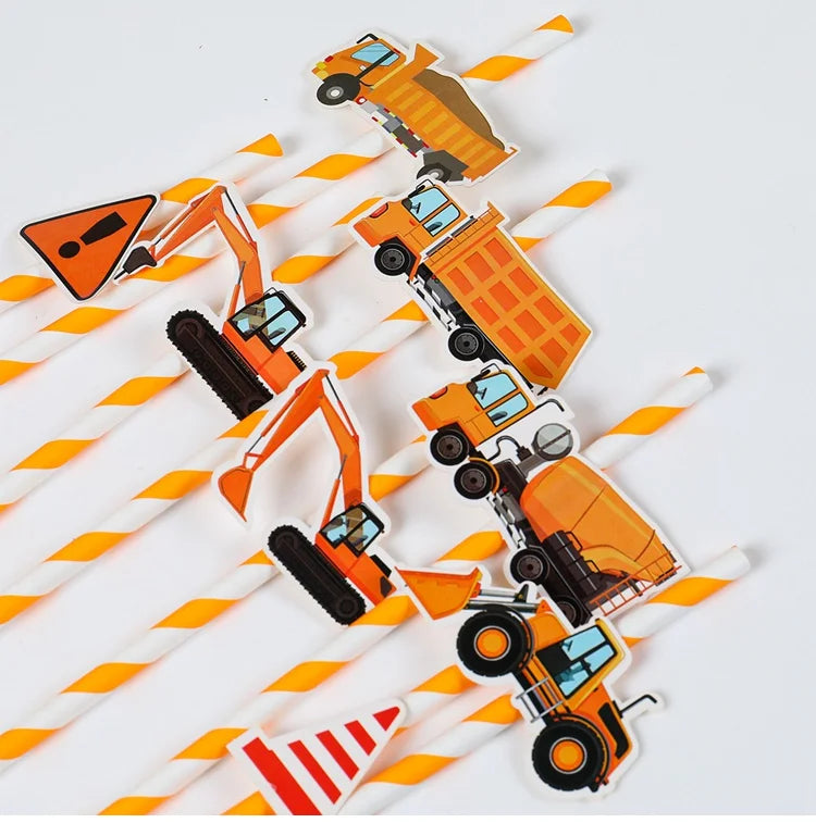 Baustellen Bagger Pappgeschirr