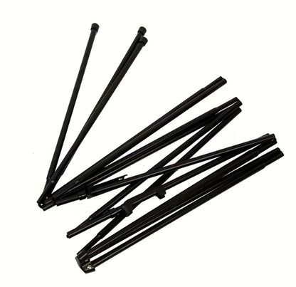 Staffelei aus Metall – klappbar, höhenverstellbar Schwarz / Weiß  / Silber