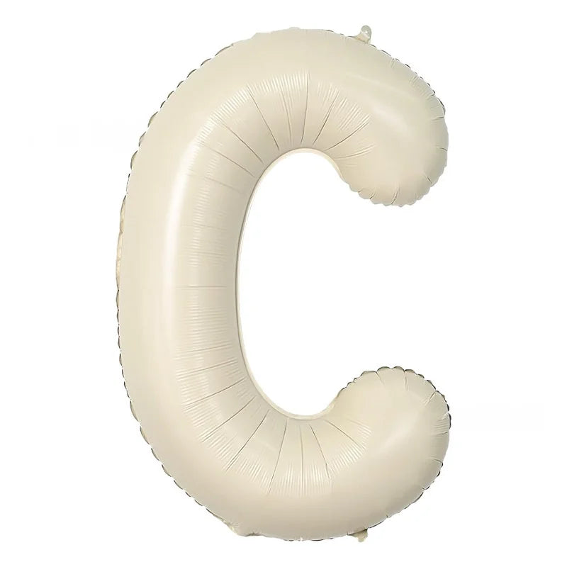 1m Folien Buchstaben / Zahlen Cream