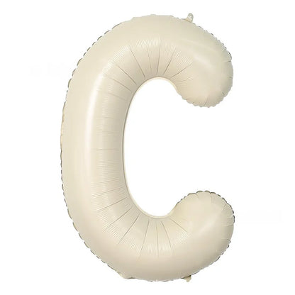 1m Folien Buchstaben / Zahlen Cream