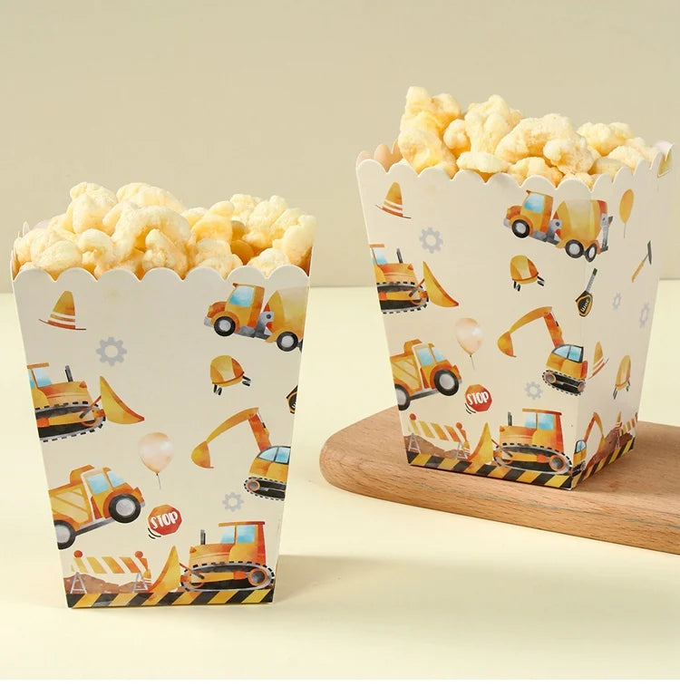 Baustellen Bagger Pappgeschirr