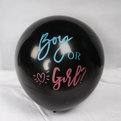 36-Zoll schwarzer Gender-Reveal-Ballon