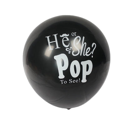 36-Zoll schwarzer Gender-Reveal-Ballon