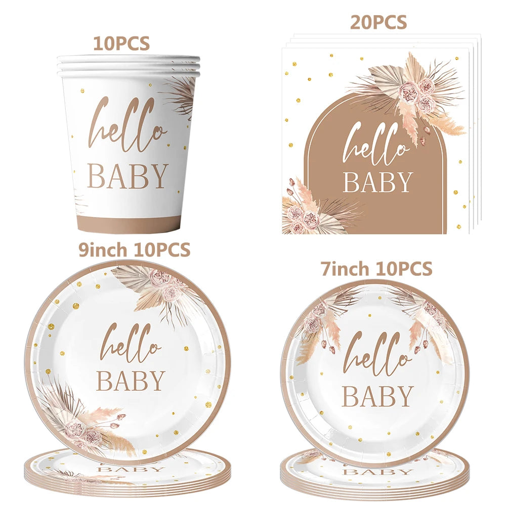 Komplettes Party-Kit Baby Shower