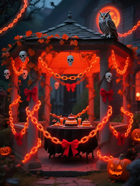 Halloween-Kunststoffketten mit LED-Lichtern