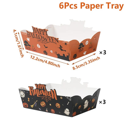 6/12 stücke Halloween Party  Pappschale