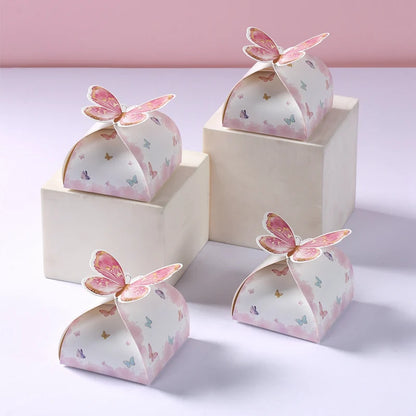 Rosa Schmetterling-Geschenktüten