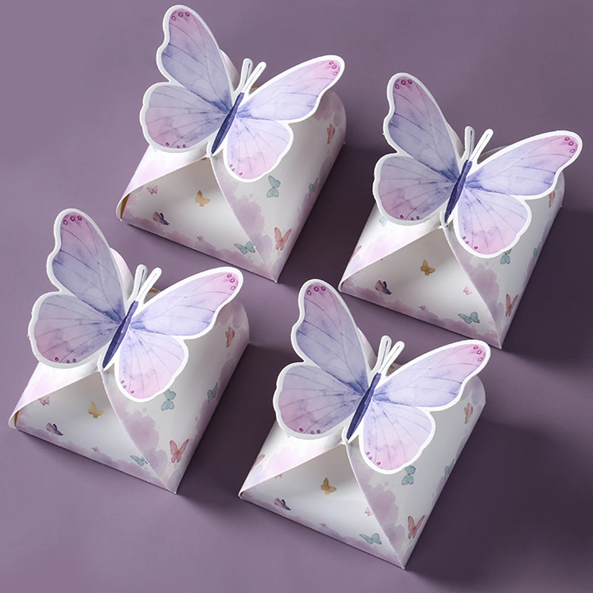 Rosa Schmetterling-Geschenktüten