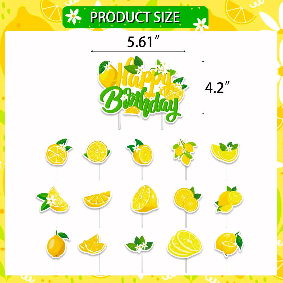 Gelbe Zitronen, Partyzubehör Pappgeschirr