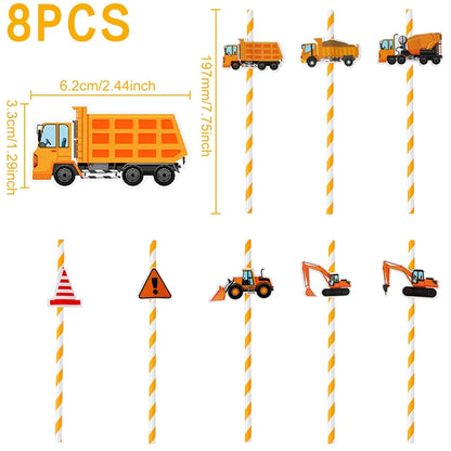 Baustellen Bagger Pappgeschirr