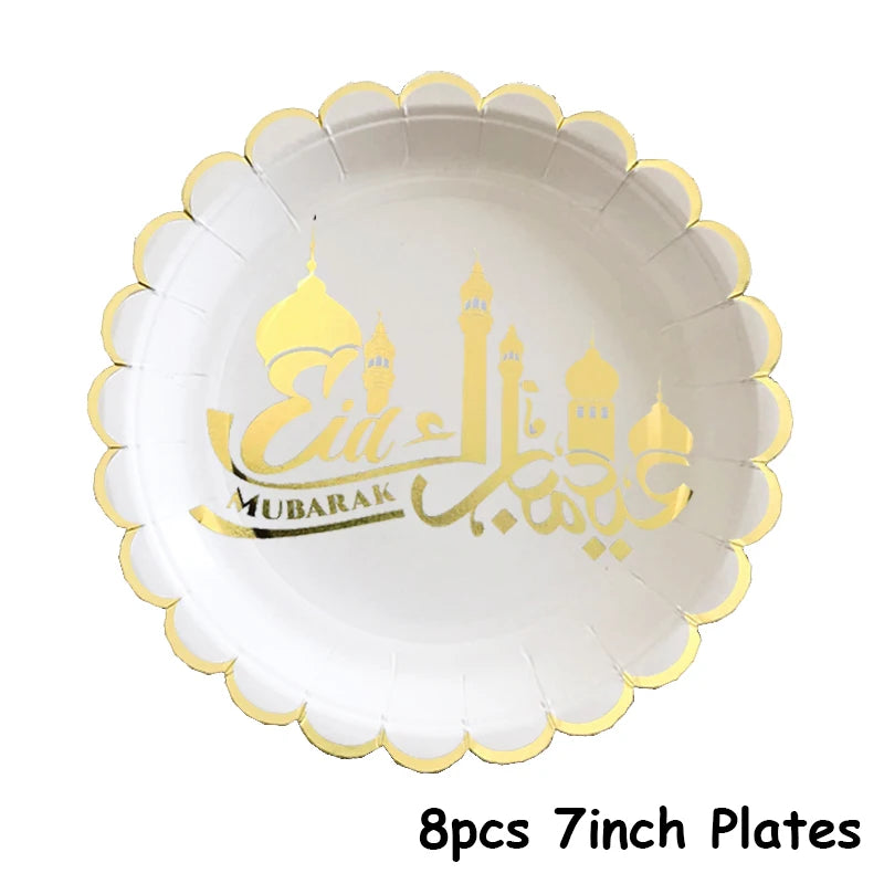 Eid mubarak Pappgeschirr