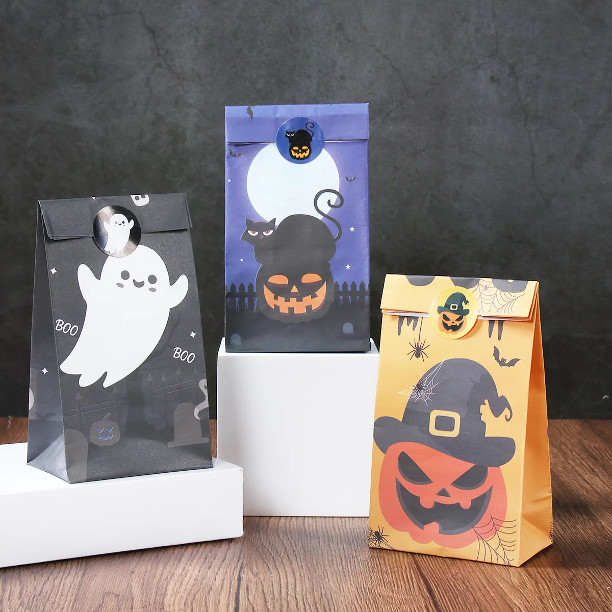 Halloween-Geschenktüten ideal für Süßes oder Saures,