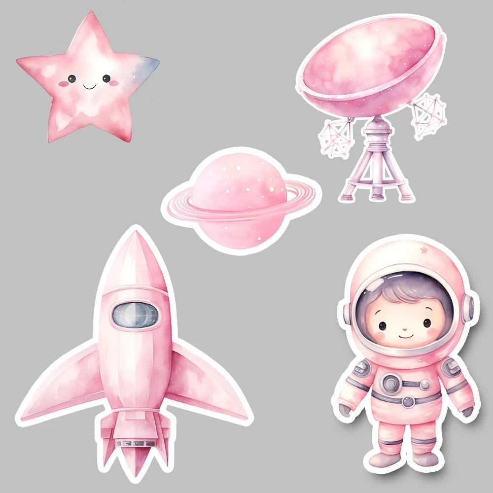 Rosa Astronaut Aufsteller