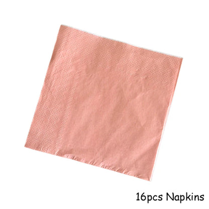 Rosa Gold Party Pappgeschirr