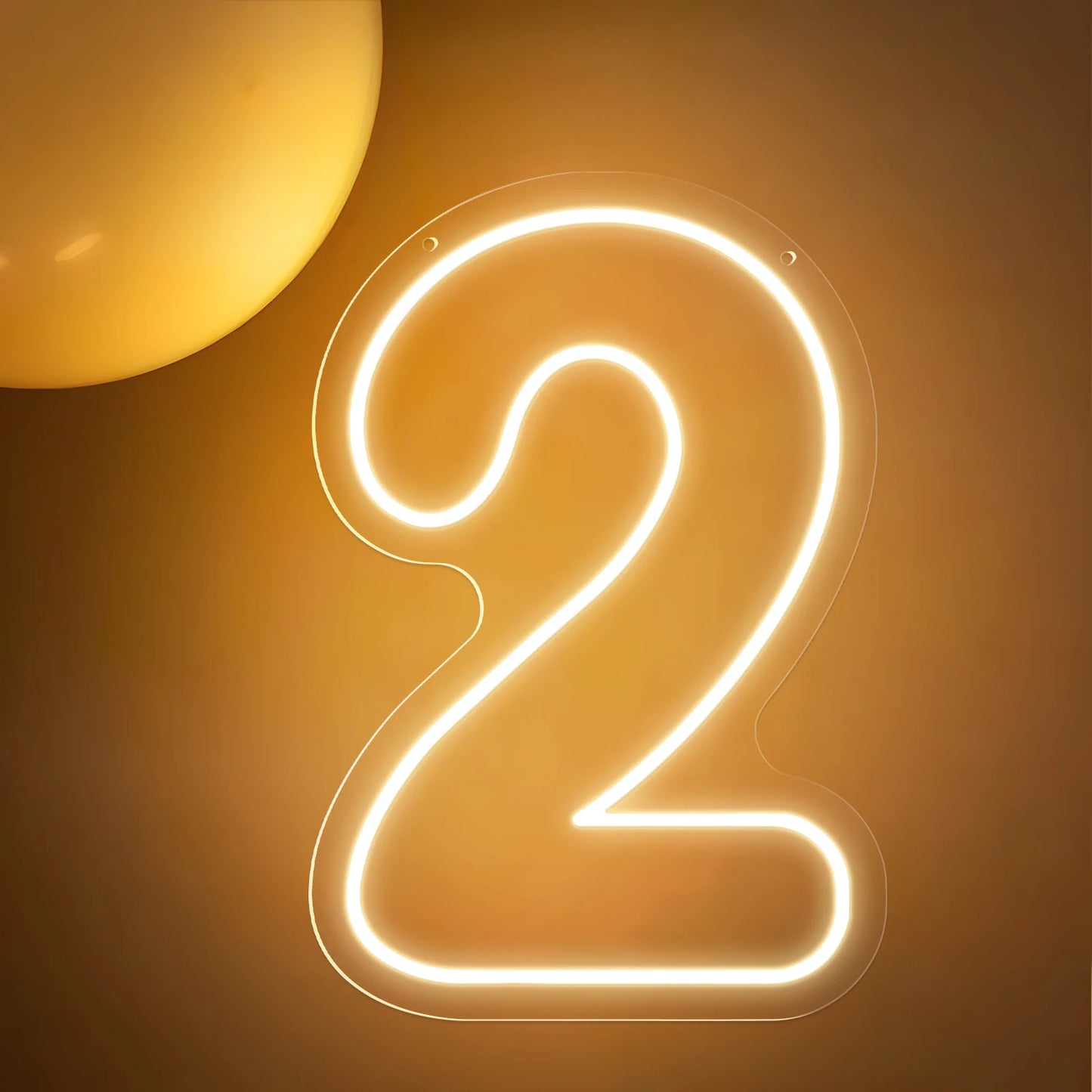 LED Zahlen 0-9 warmweiß