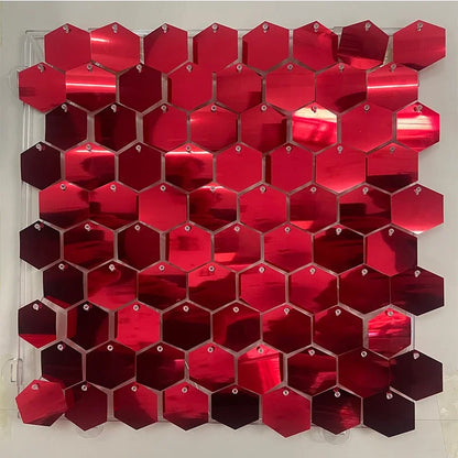 Schimmernde Pailletten-Wandpaneele 30 × 30 cm 12/16/18 Stück