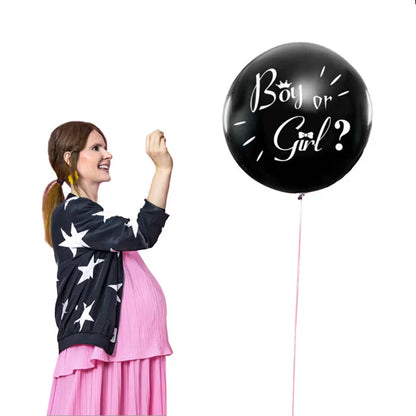 36-Zoll schwarzer Gender-Reveal-Ballon