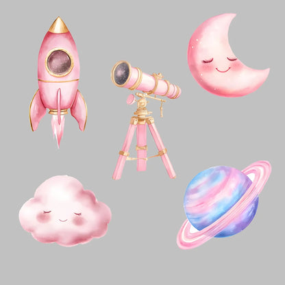 Rosa Astronaut Aufsteller