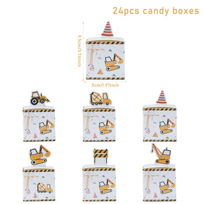 Baustellen Bagger Pappgeschirr