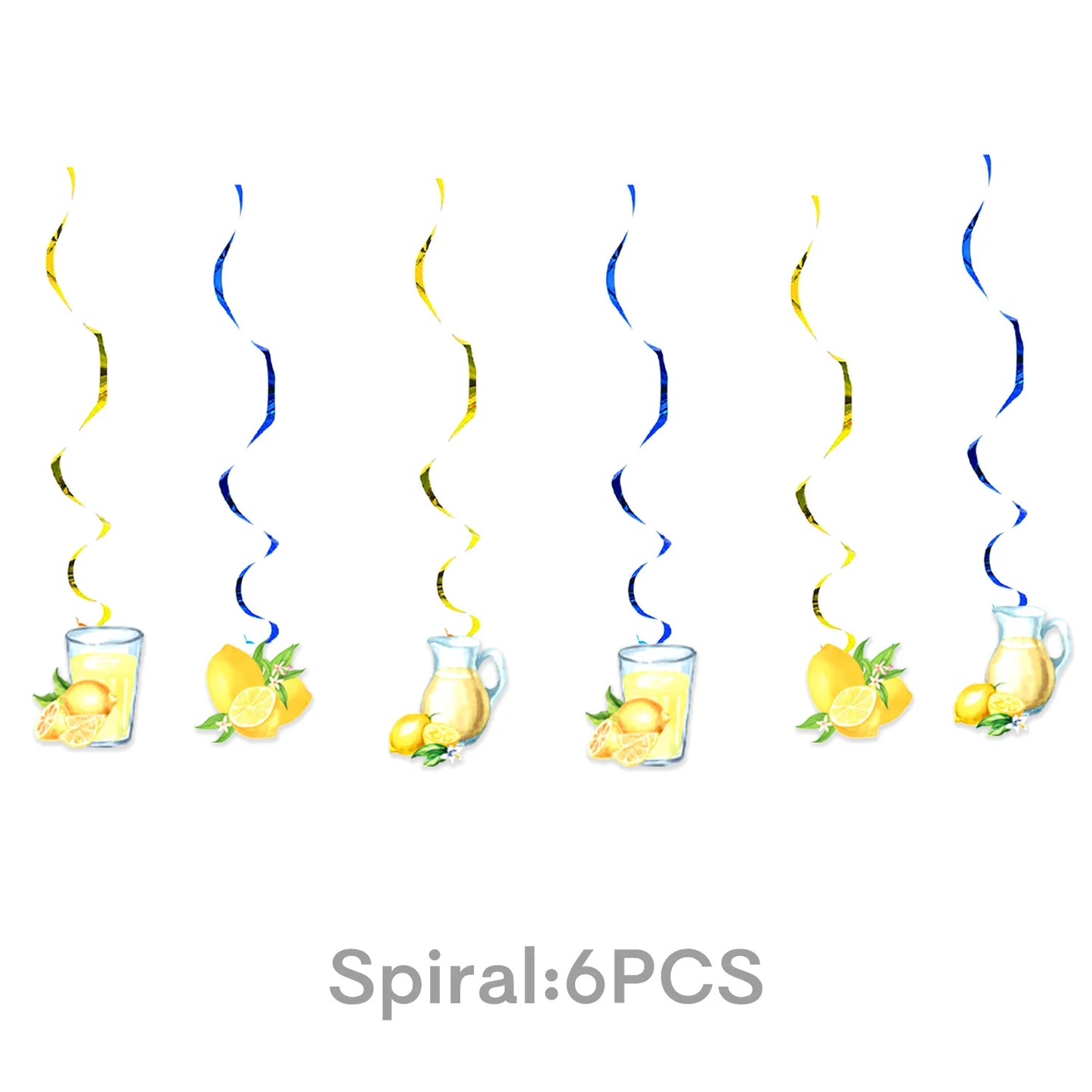 Gelbe Zitronen, Partyzubehör Pappgeschirr